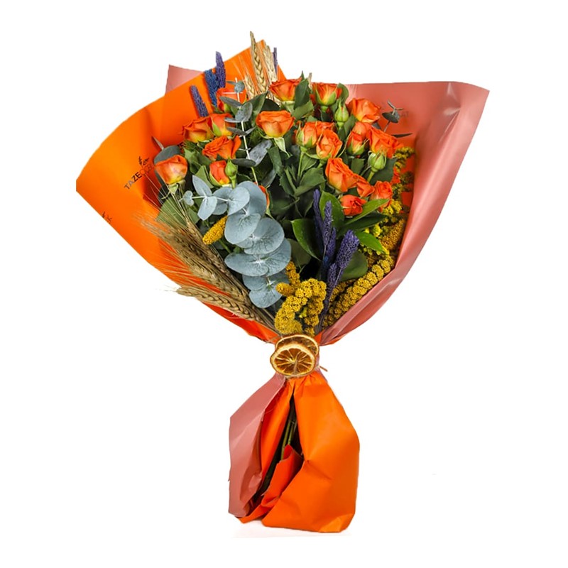 Dreams Bouquet Turuncu Gül Buketi