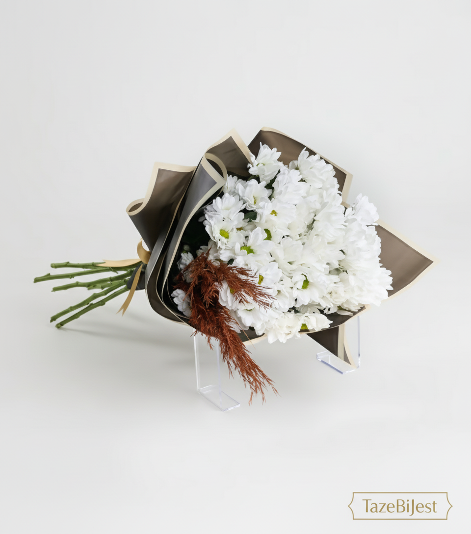 Beyaz Papatyalar Çiçek Buketi