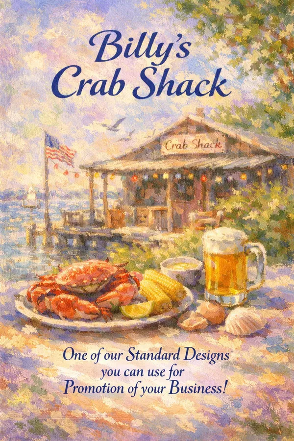 AI-generated promotional design