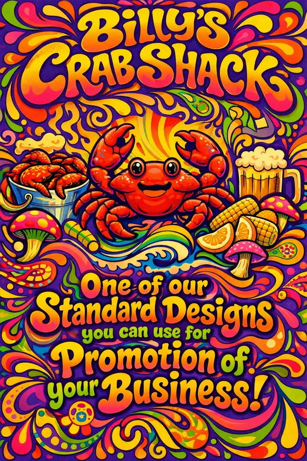 AI-generated promotional design