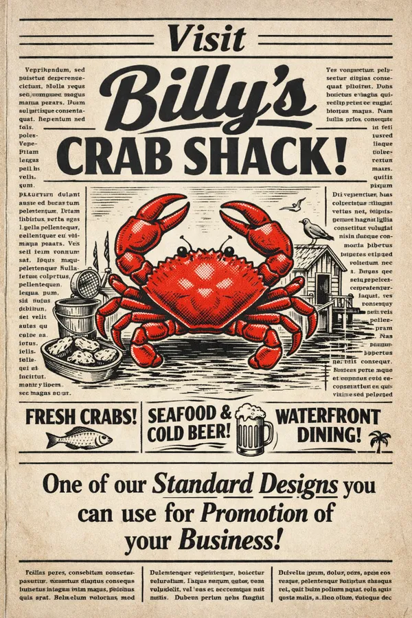 AI-generated promotional design