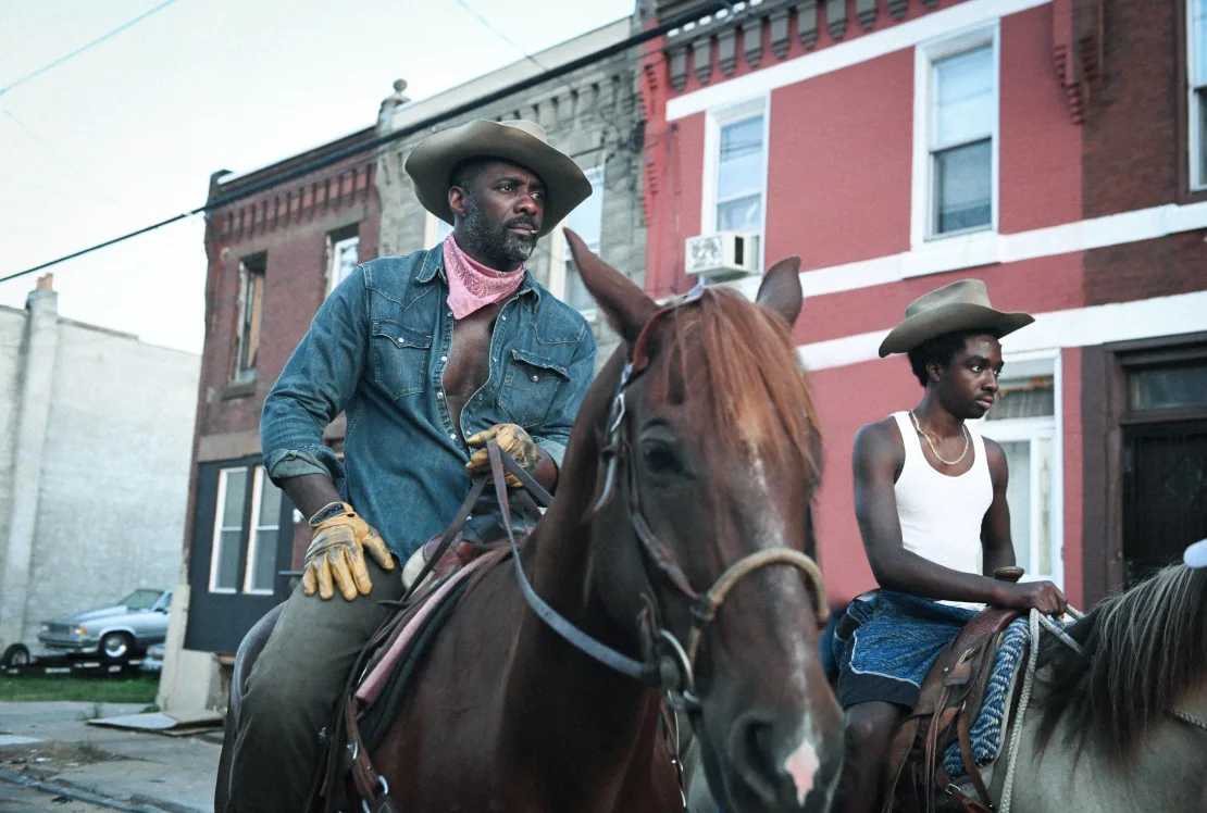 Idris Elba and Caleb McLaughlin in Concrete Cowboy