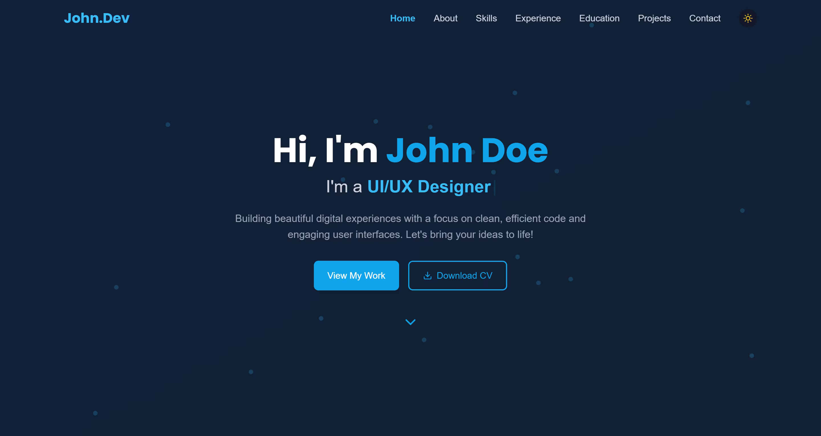 Developer Portfolio One