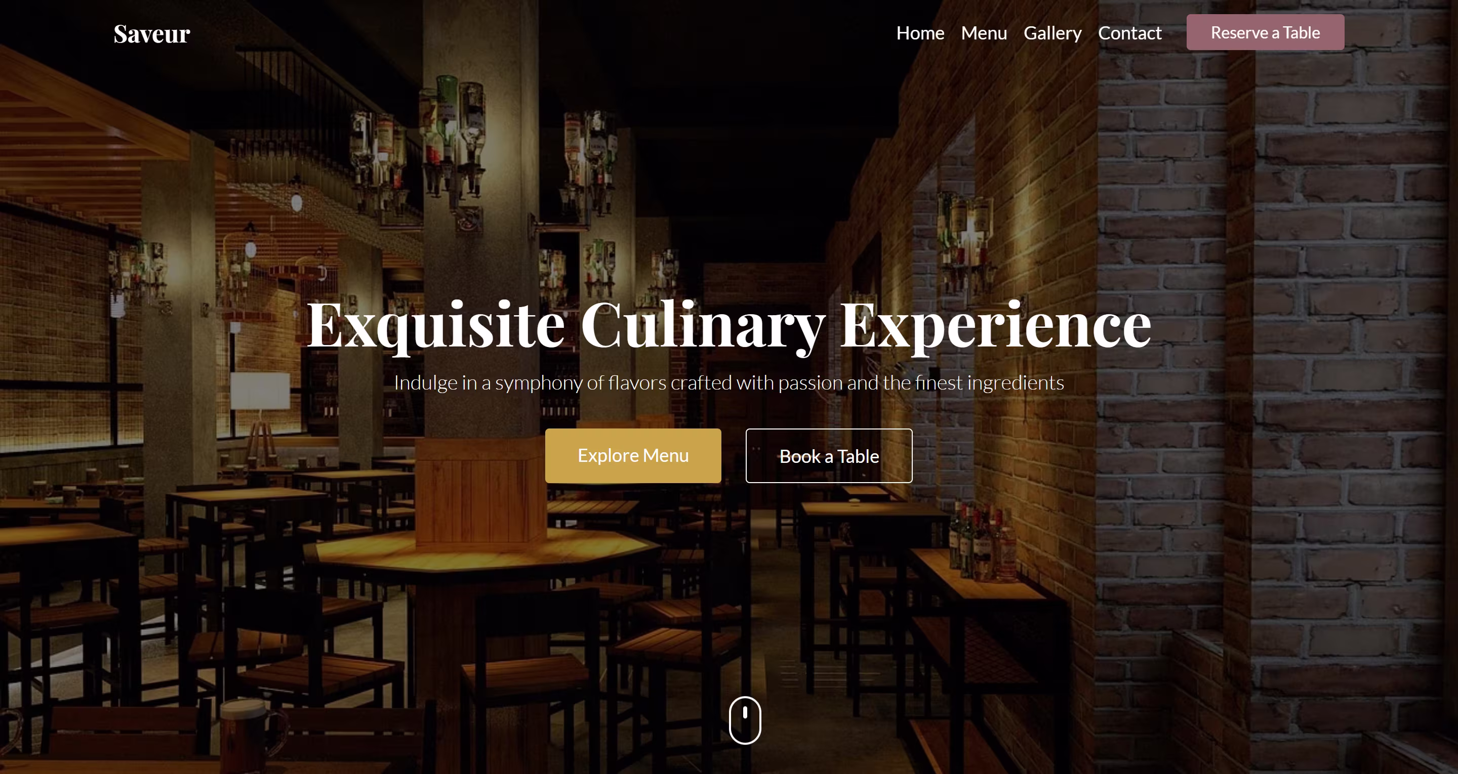 Modern Restaurant Website