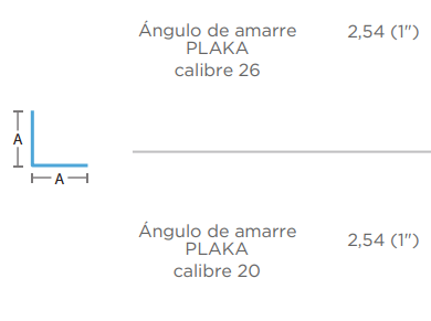 ANGULO AMARRE COMERCIA GA 2.70X3.05 C26