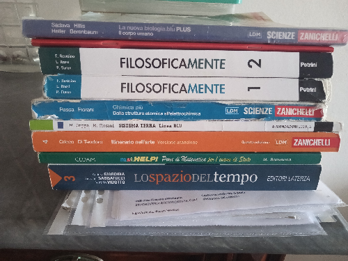 Immagine di libri di testo superiori 