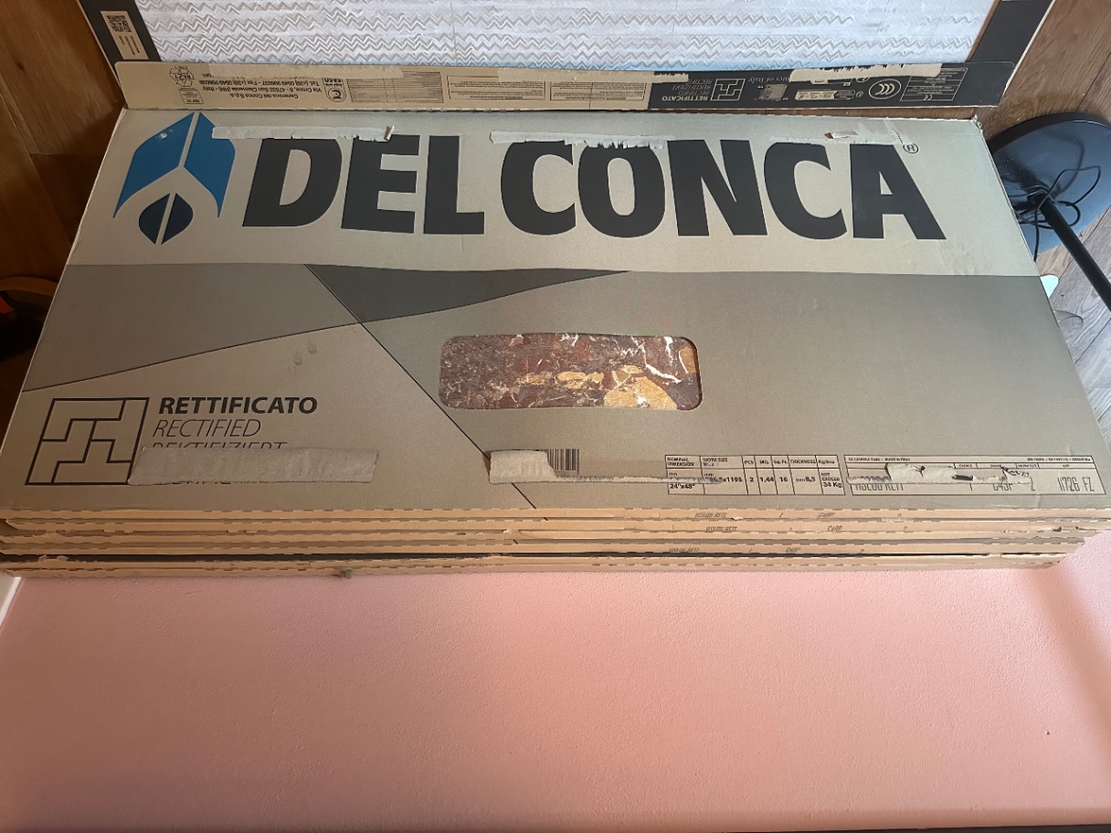 6 pacchi da 2 piastrelle pregiate Del Conca 60x120 effetto marmo made in Italy — immagine 1