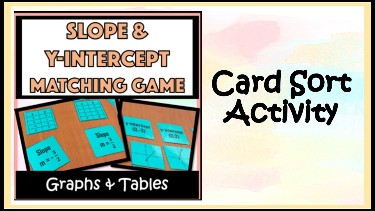 Slope & y-intercept Matching Game