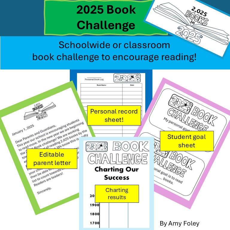 2,025 Books in 2025 New Year Challenge TeachShare