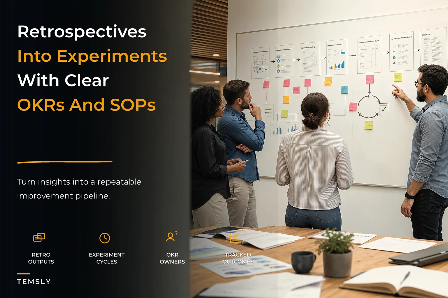 Continuous Improvement Operating Model: Turn Retrospectives into Prioritised Experiments and Quarterly Improvement OKRs