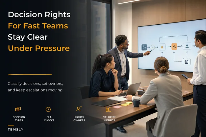 Decision Architecture That Keeps High‑Velocity Teams Moving: Classify Decisions, Assign Rights, Set SLAs and Measure Decision Velocity