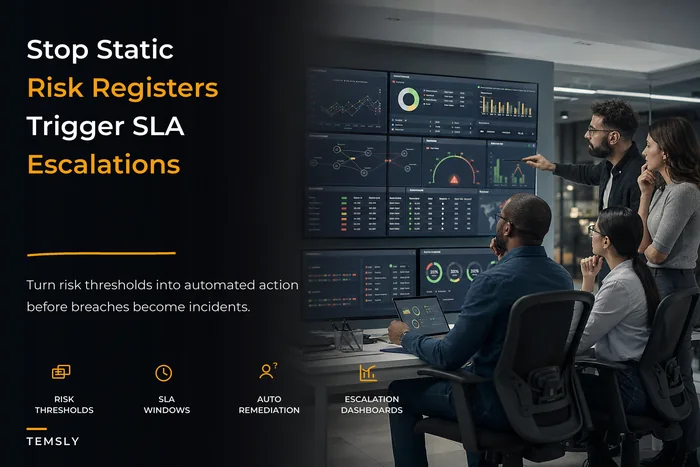 Stop Static Risk Registers: Map Risk Triggers to SLAs and Automate Escalations