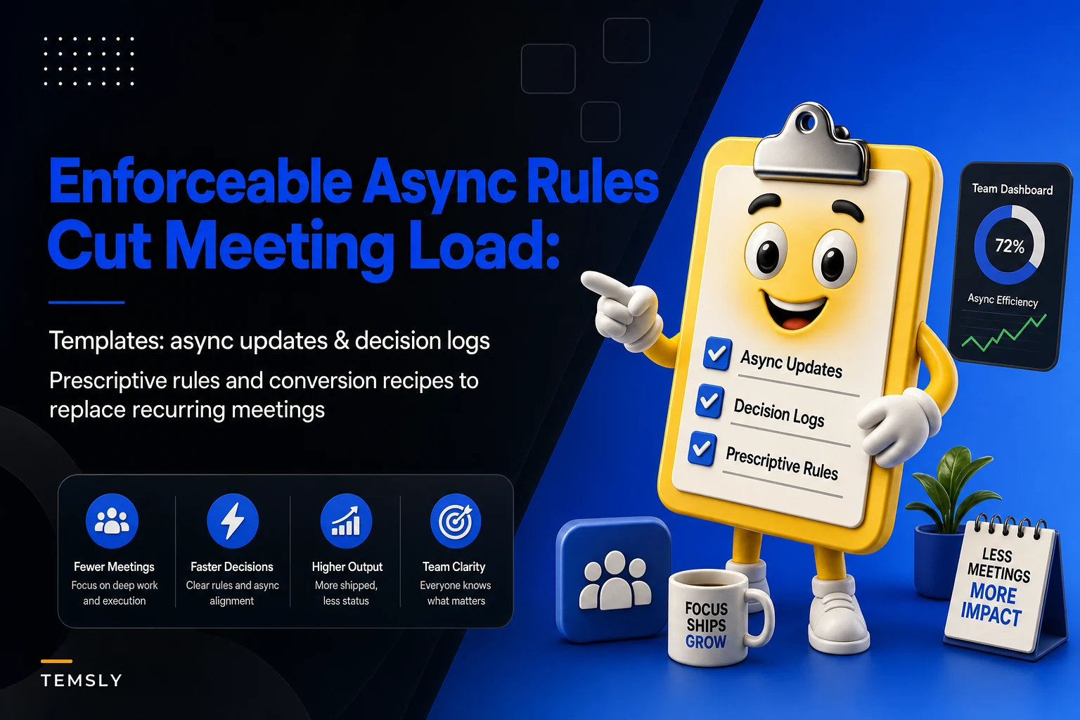 Why Enforceable Async Rules Cut Meeting Load: Templates to Replace Common Status and Coordination Meetings