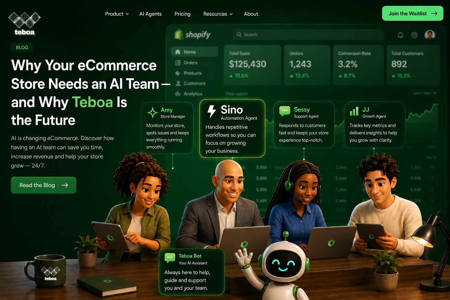 Why Your eCommerce Store Needs an AI Team — and Why Teboa Is the Future