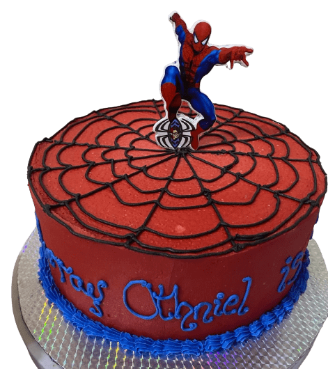 10 Inch Double Layer Butter Cream Cake With Spiderman Topping