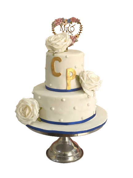 Simple Two Tier Wedding Cake