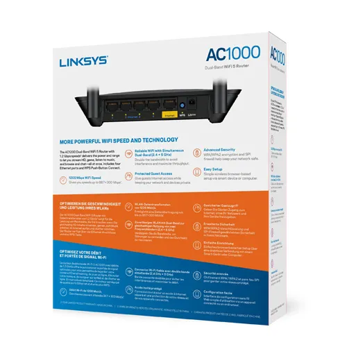 Linksys AC1000 Dual-Band WiFi 5 Router - 3