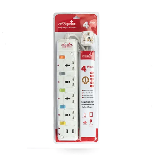 Office Point 4-Way Power Extension - 1