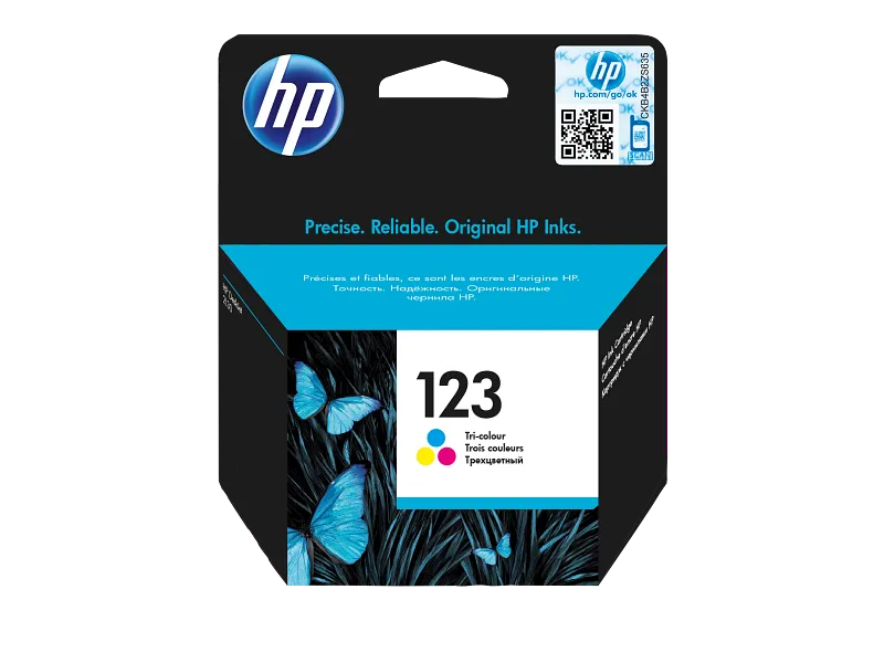 HP 123 Tri-color Original Ink Cartridge - 1