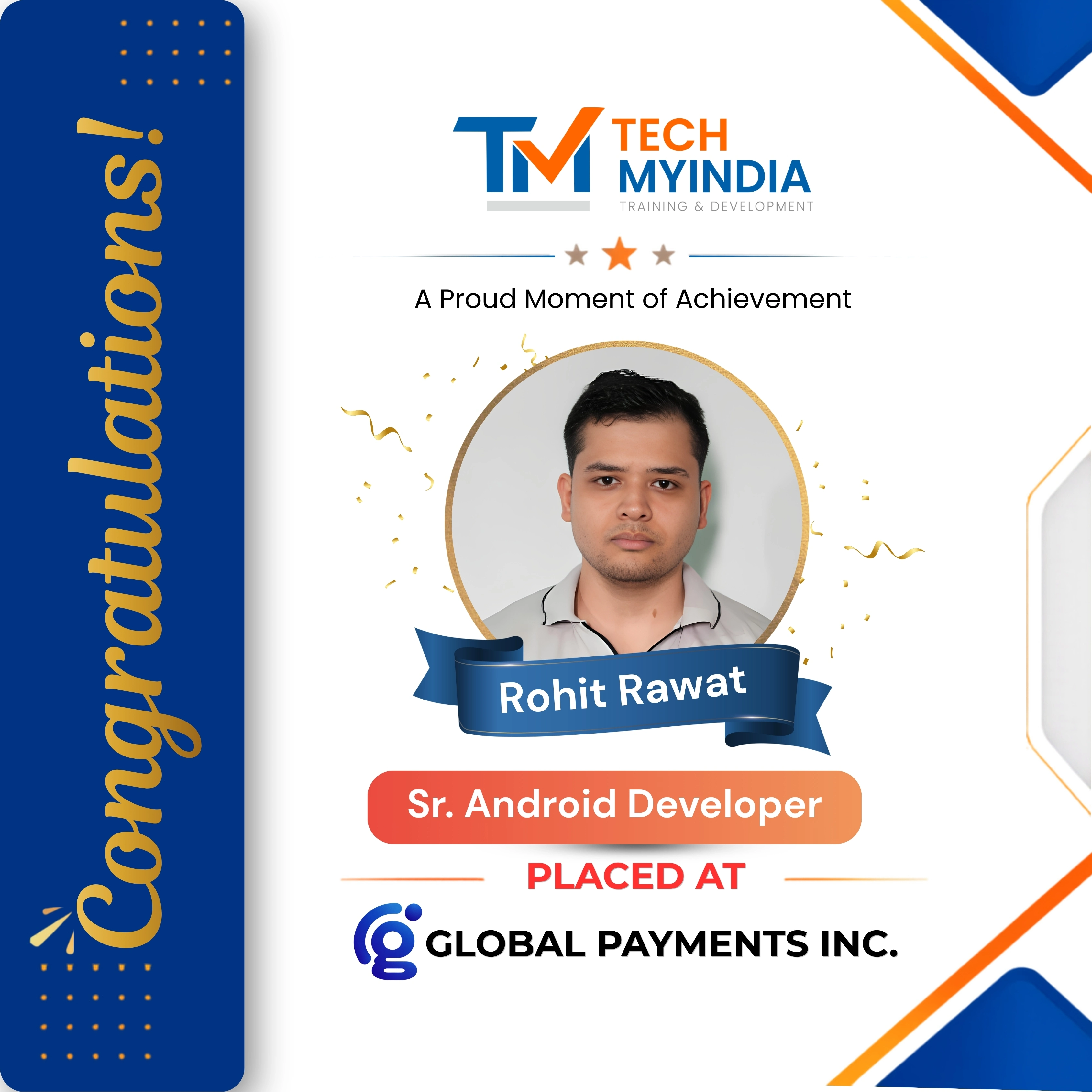 Rohit Rawat Placed at Global Payments