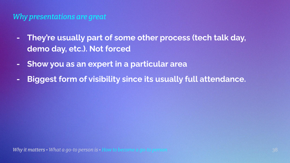 Give Presentations To Become An Expert - Become The Go-To Expert As A ...