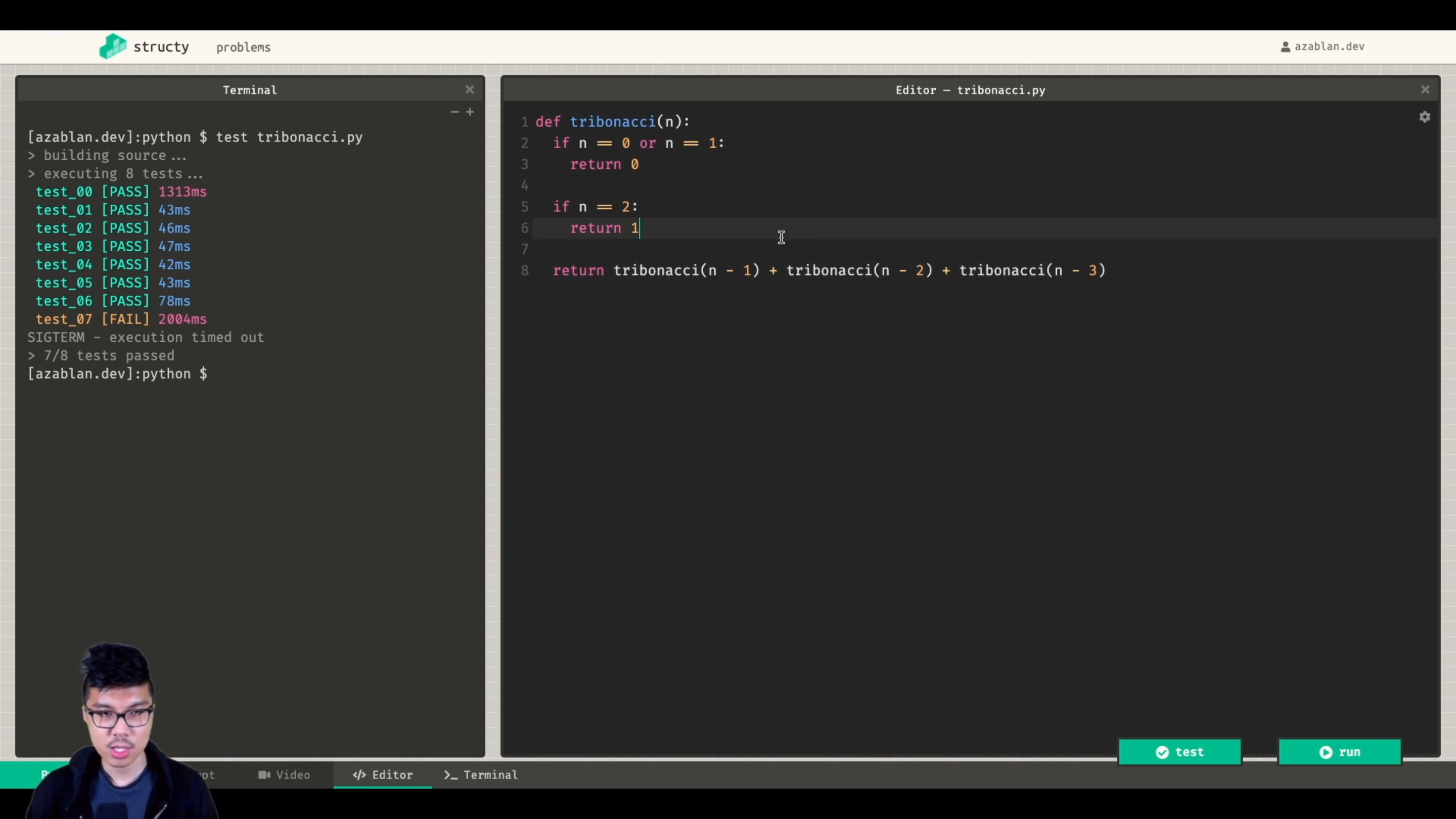 Tribonacci Walkthrough - DSA Crash Course: Dynamic Programming