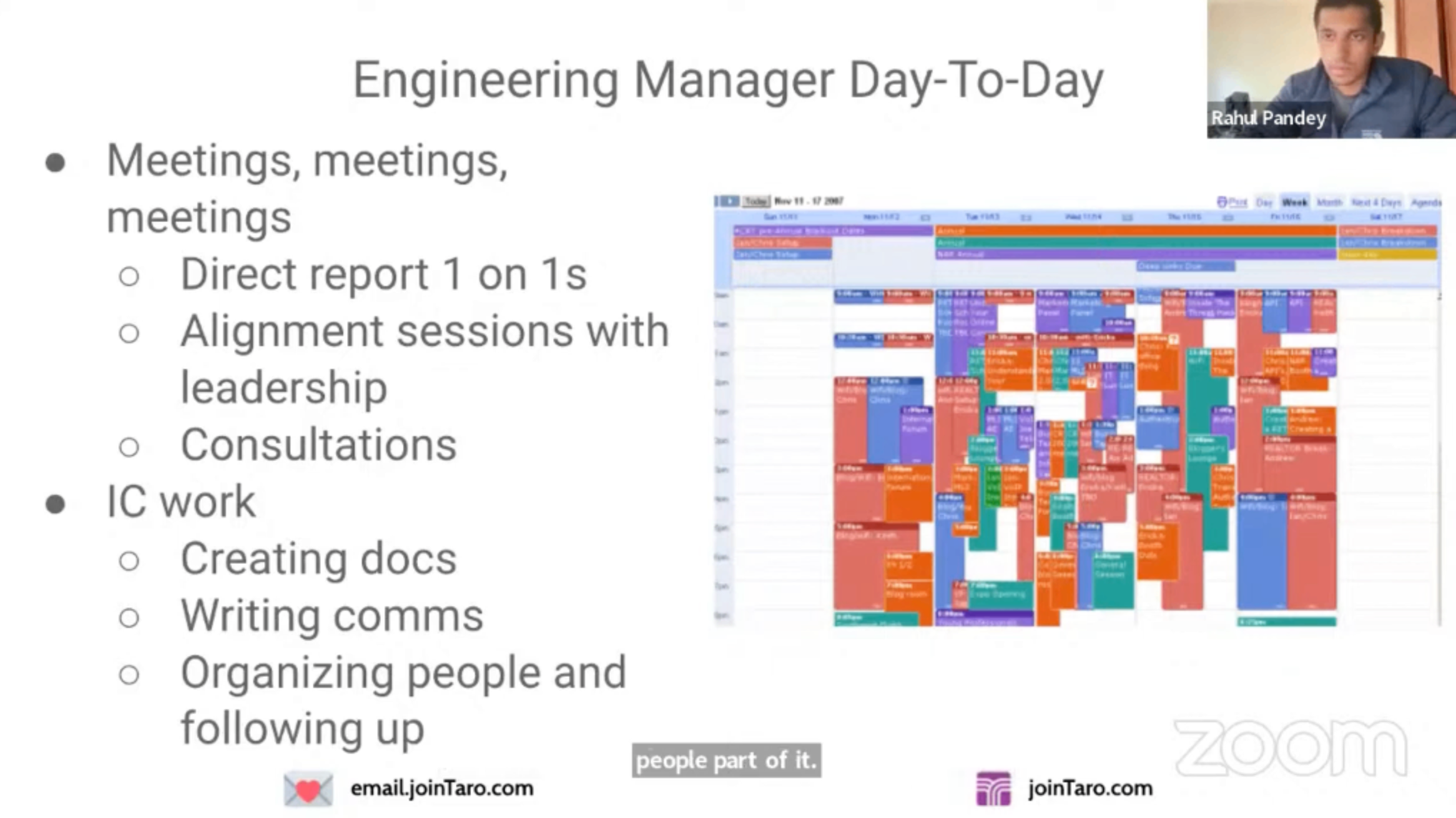 Engineering Managers Day-To-Day - Taro Video