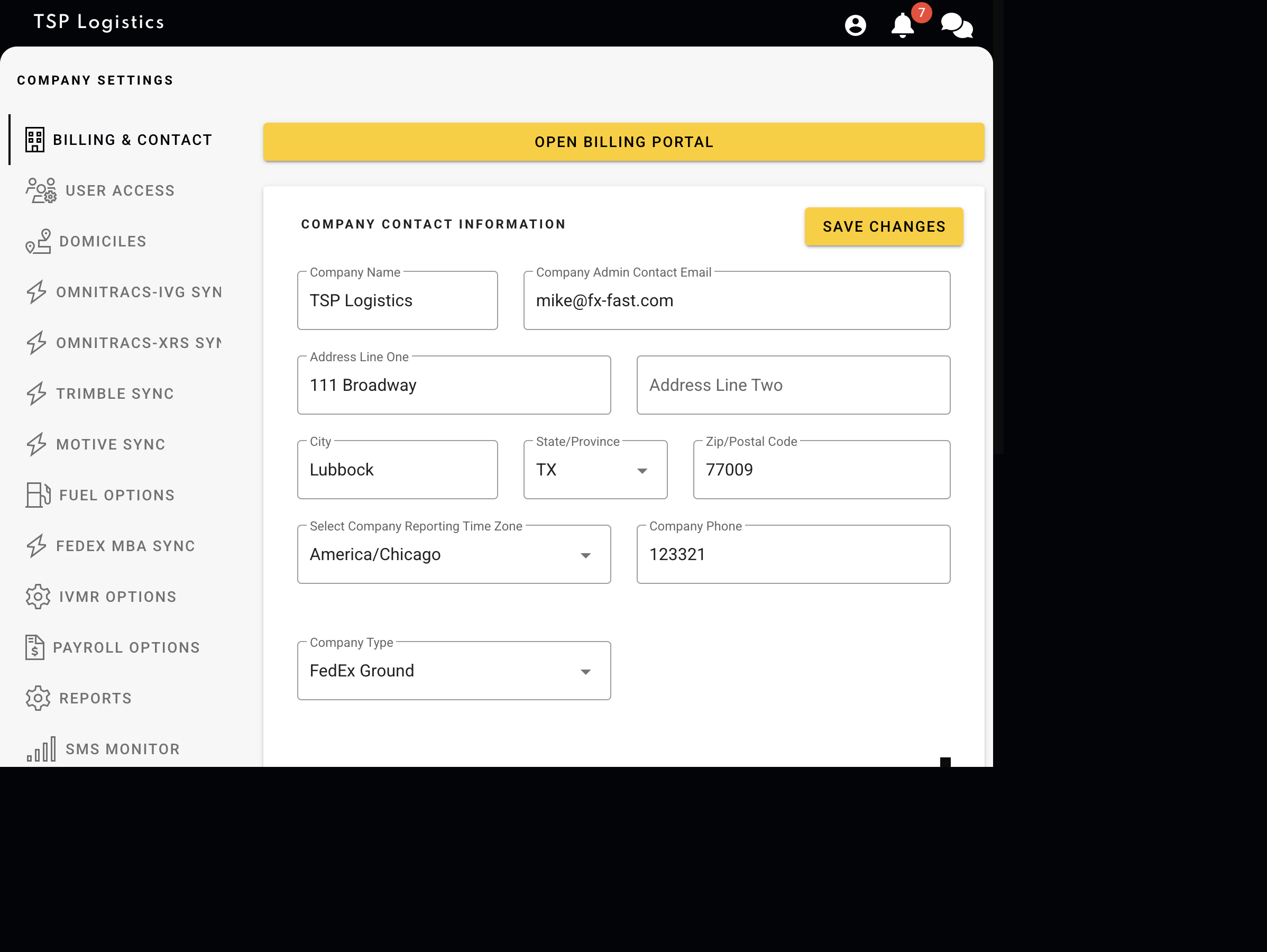 FAST pay configuration and spot rates