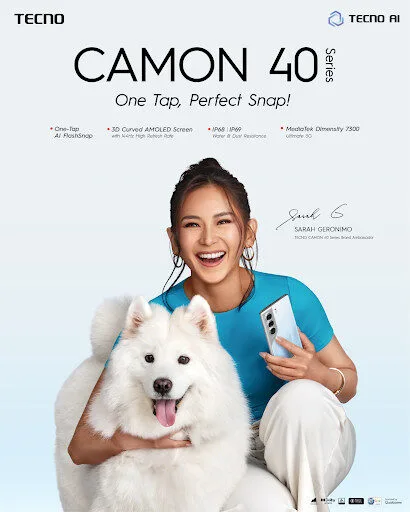 TECNO Launches CAMON 40 Series with Sarah G
