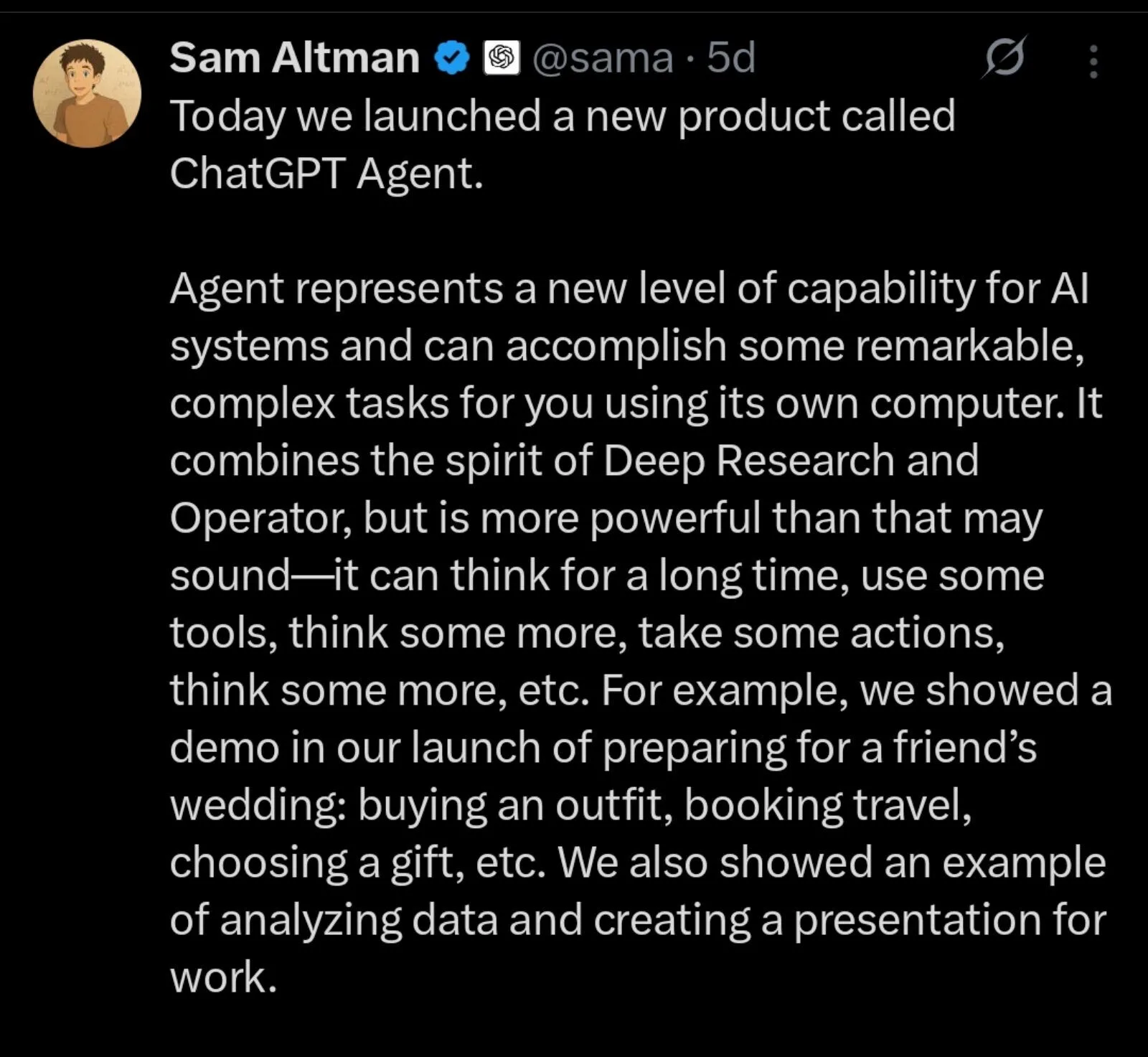 ChatGPT levels up: New ‘Agent’ feature lets AI work like digital assistant