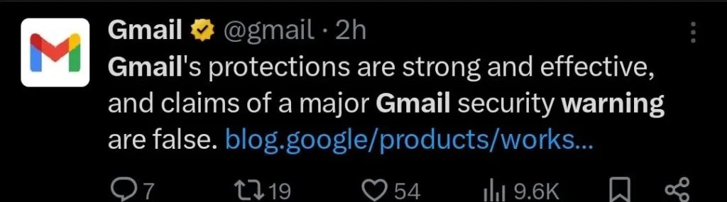 ‘Protections are strong and effective’: Gmail calms users after alleged data breach