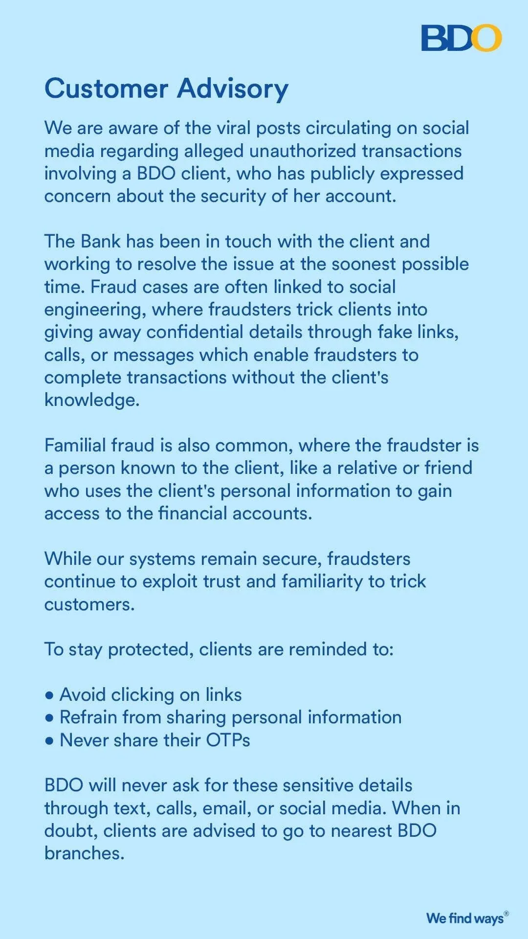 BDO’s advisory misses the point: Security limits were bypassed