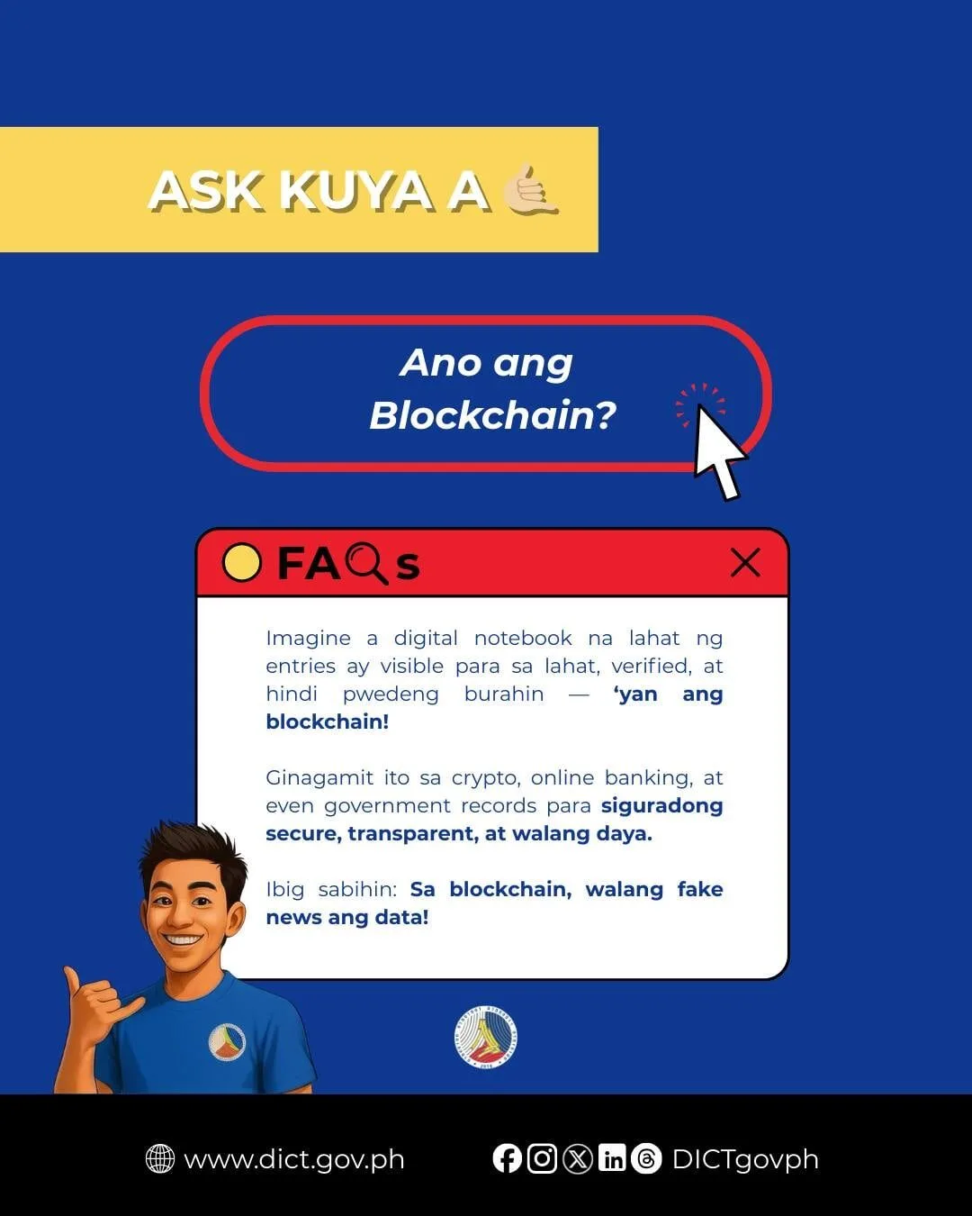 DICT promises truth through Blockchain, but delivers false information instead