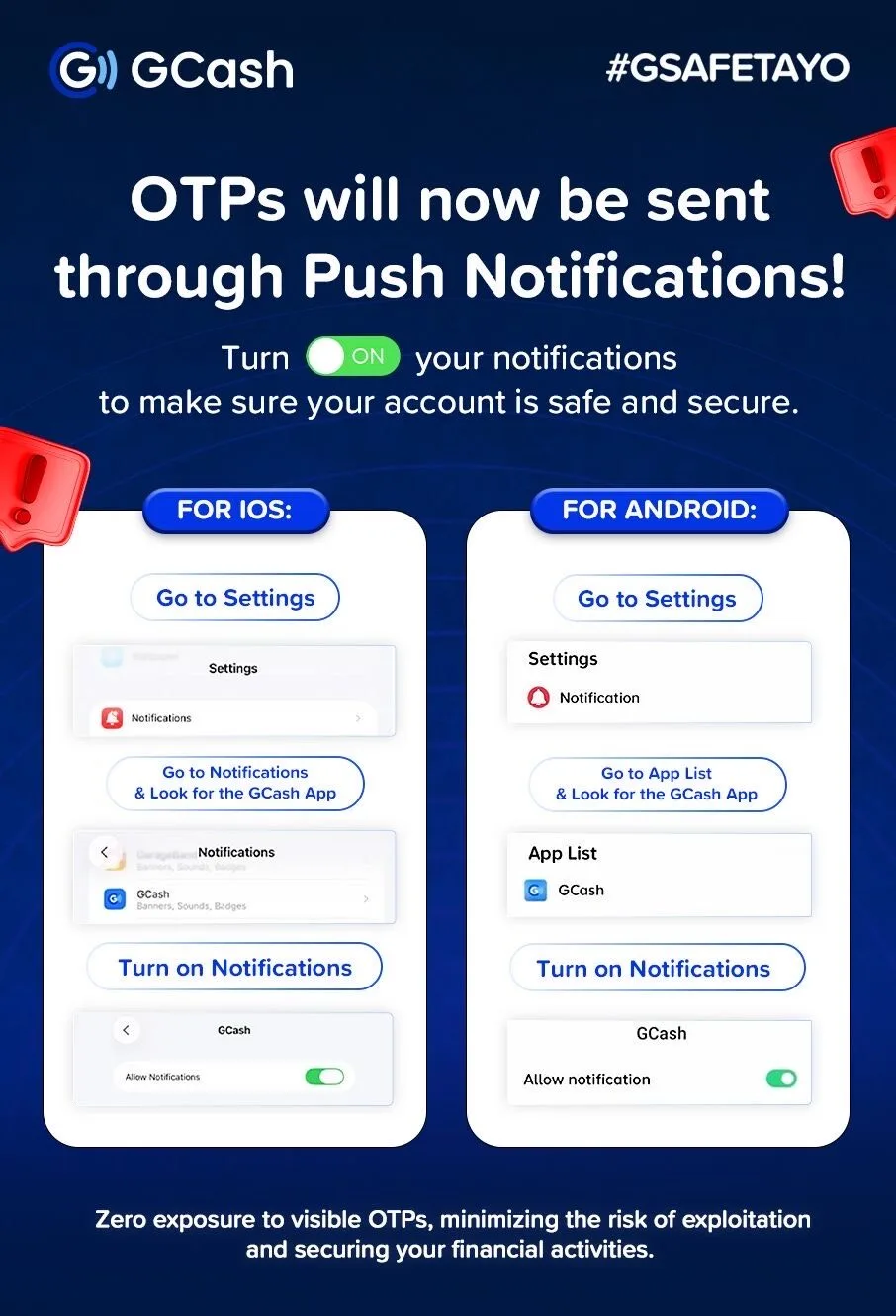 GCash moves beyond SMS: In-app OTPs roll out to curb phishing and account takeovers