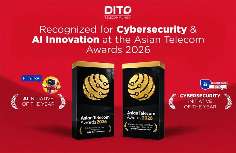 DITO bags Asian Telecom Awards 2026 honors for AI, cybersecurity initiatives