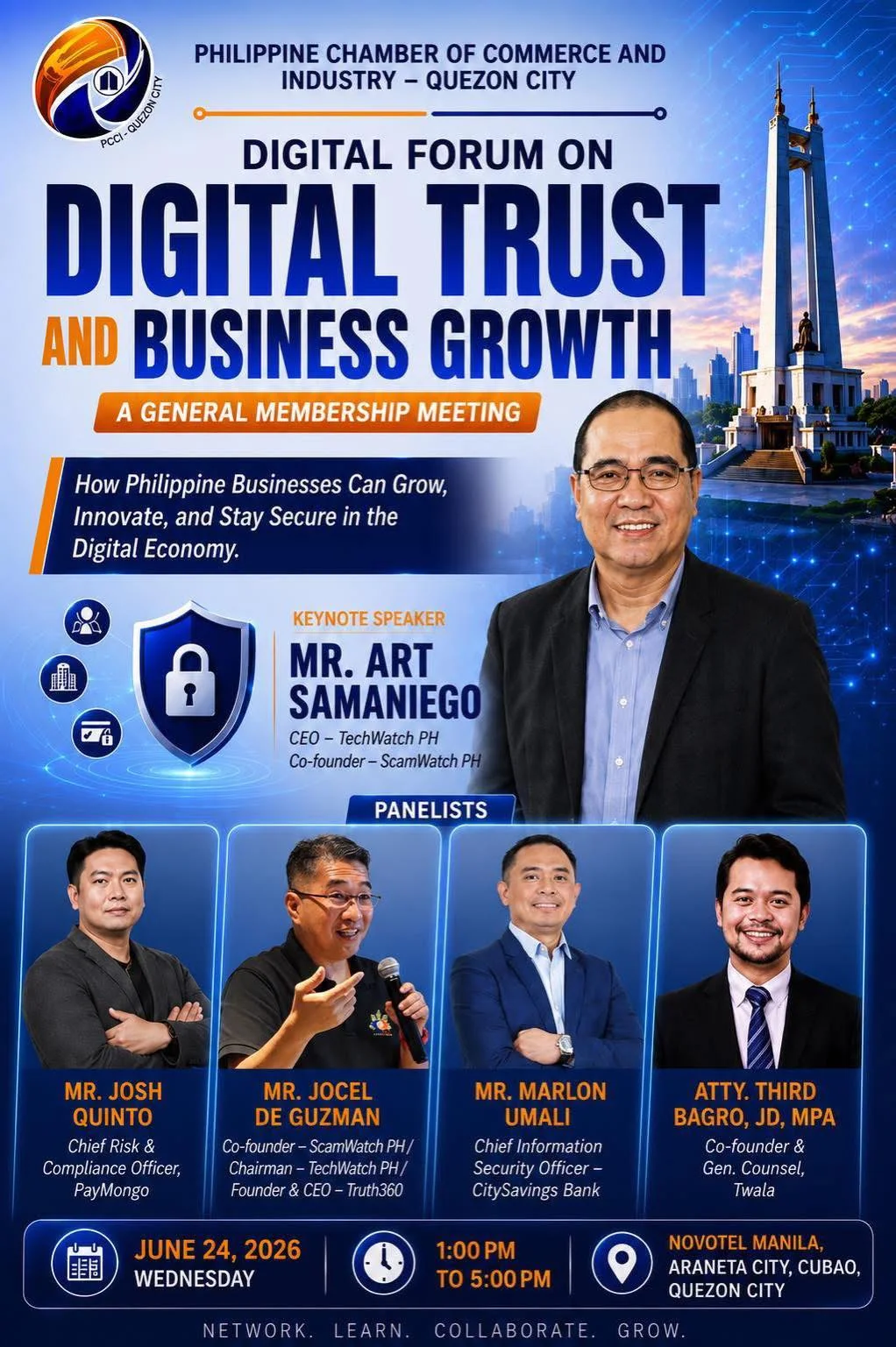 TechWatch PH CEO to keynote PCCI-QC forum on digital trust and business growth