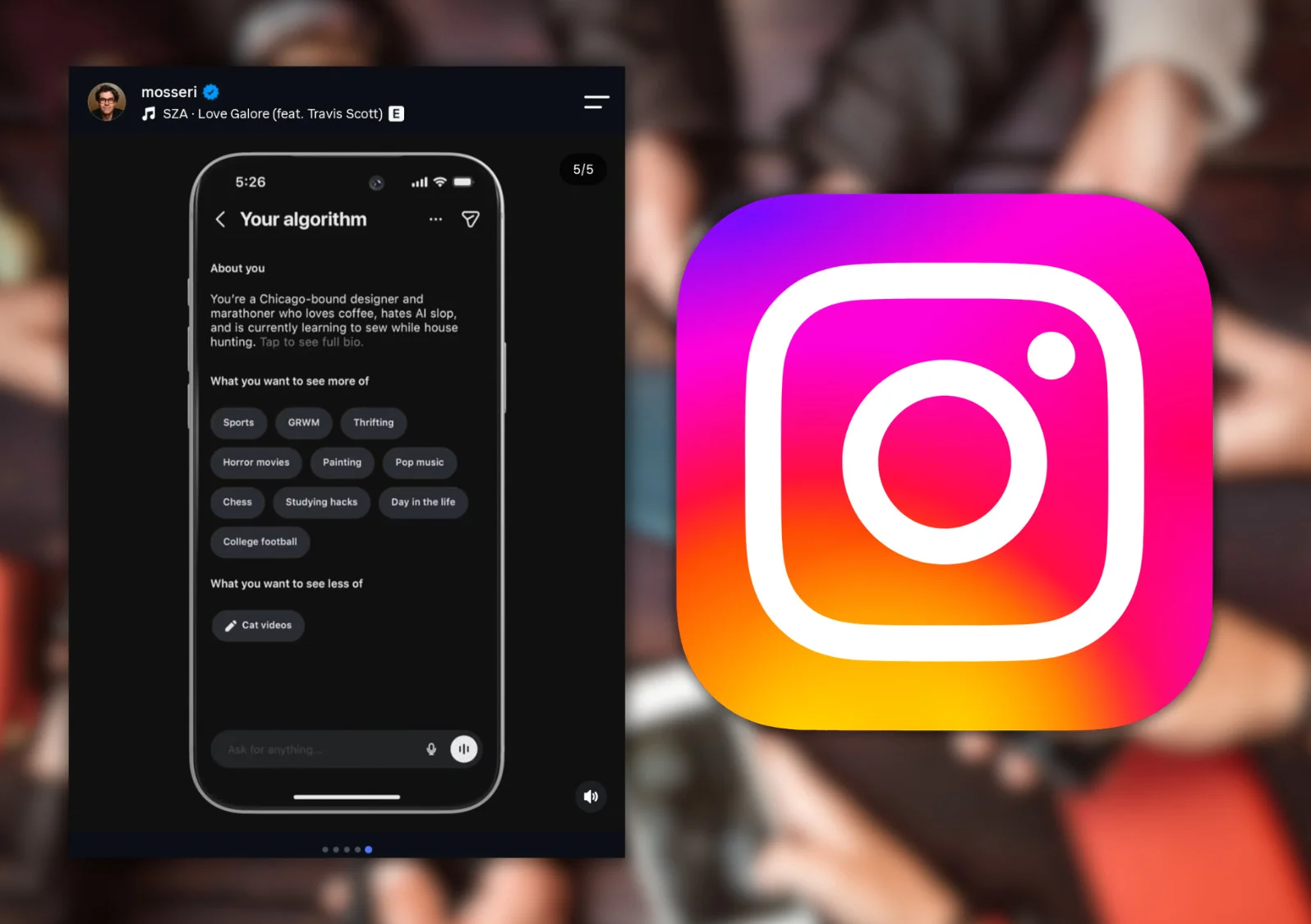 Instagram explores chat-based ‘Your Algorithm’ controls