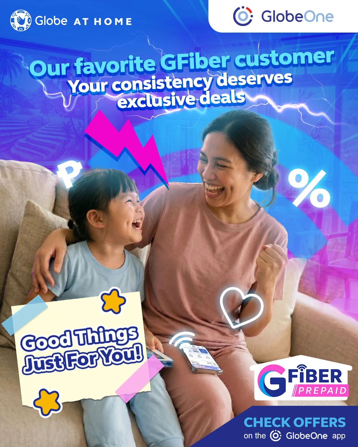 Globe At Home launches personalized GFiber Prepaid offers for Filipino homes