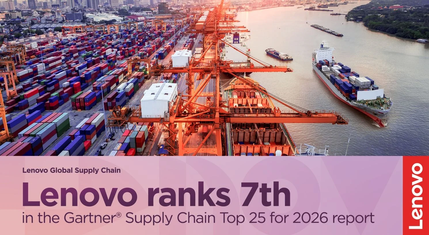 Lenovo climbs to 7th in Gartner Supply Chain Top 25 for 2026