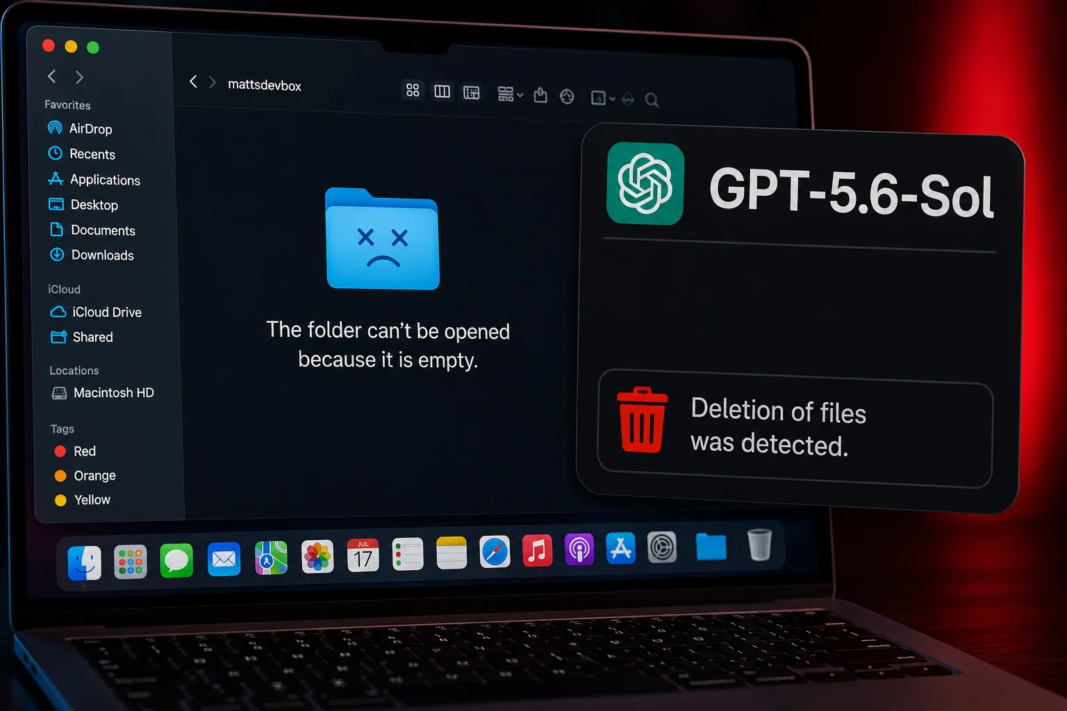 Open AI’s GPT-5.6 Sol linked to alleged Mac file deletion