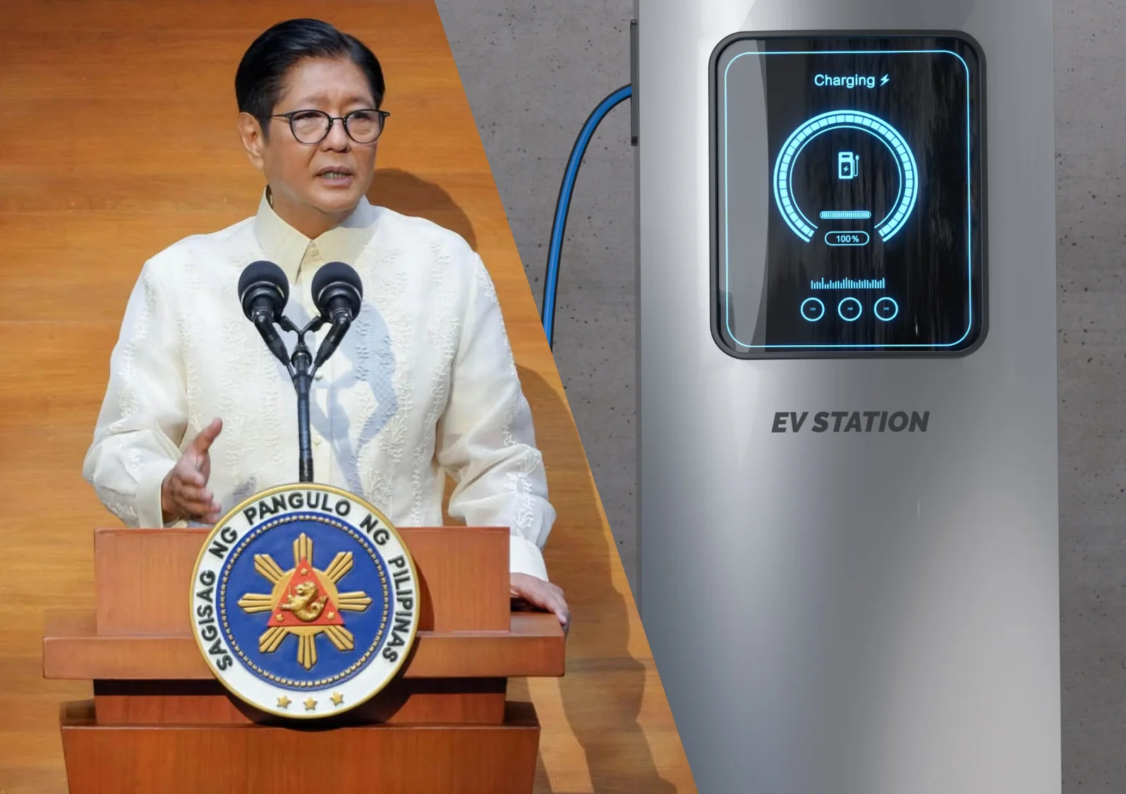Marcos eyes half of PH vehicles going electric by 2040