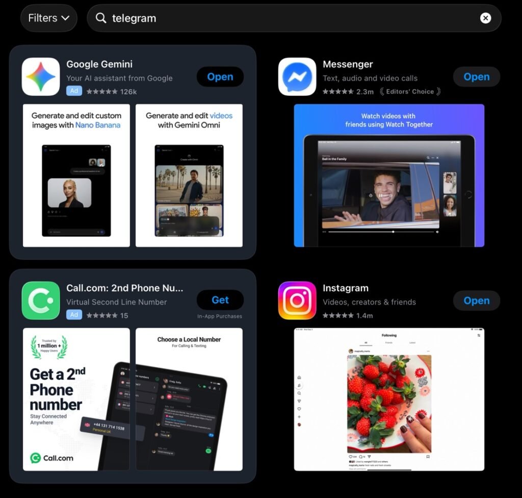 Telegram no longer available on Apple’s App Store