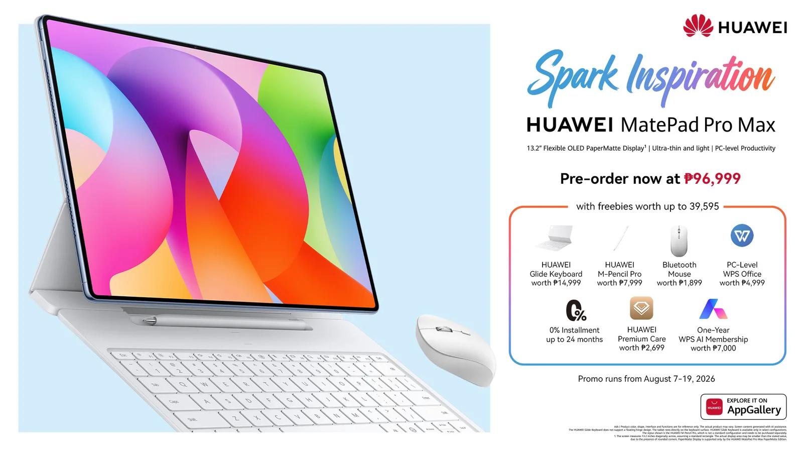 Huawei MatePad Pro Max packs laptop-style productivity, creative tools into 13.2-inch tablet