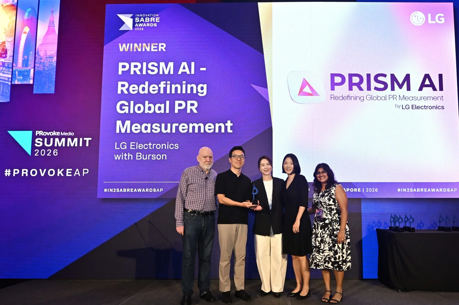 LG’s PRISM AI wins top honor at 2026 IN2 SABRE Awards Asia-Pacific