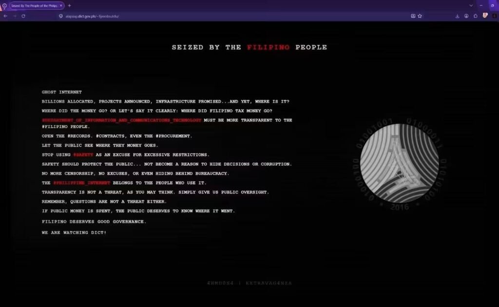 DICT confirms website defacement, says affected site was for testing