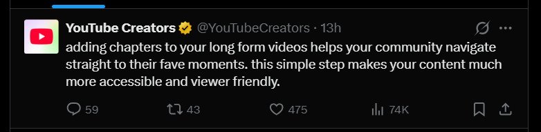 YouTube video chapters help viewers navigate longer videos