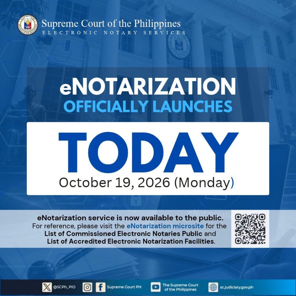 Supreme Court launches eNotarization, allows Filipinos to notarize documents online