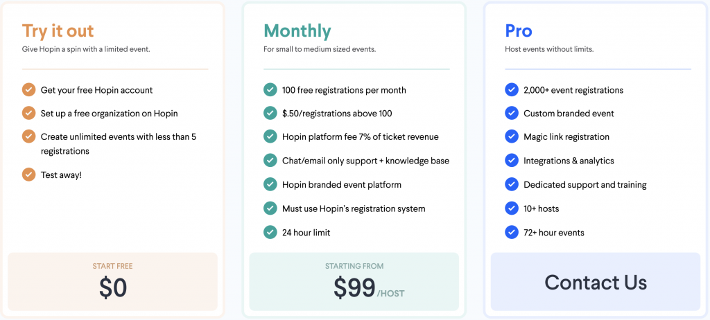 Pricing Page