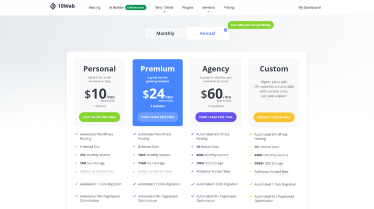 Pricing Page