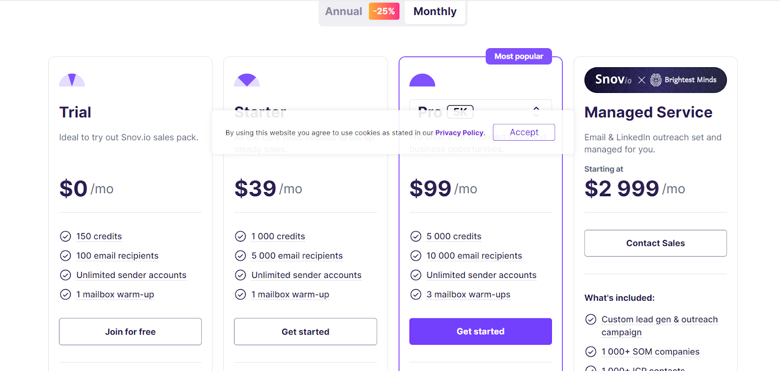 Pricing Page